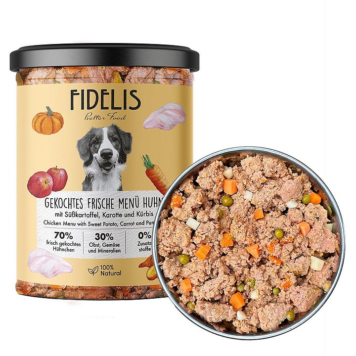 Fidelis Huhn mit Süsskartoffel im Glas (400g)