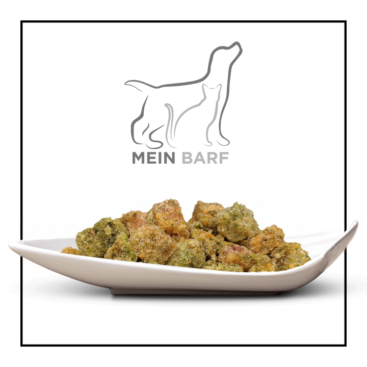 Big-Pet Vegetable-Fruit Mix "Classic" Raw, Frozen in Pieces (500g)