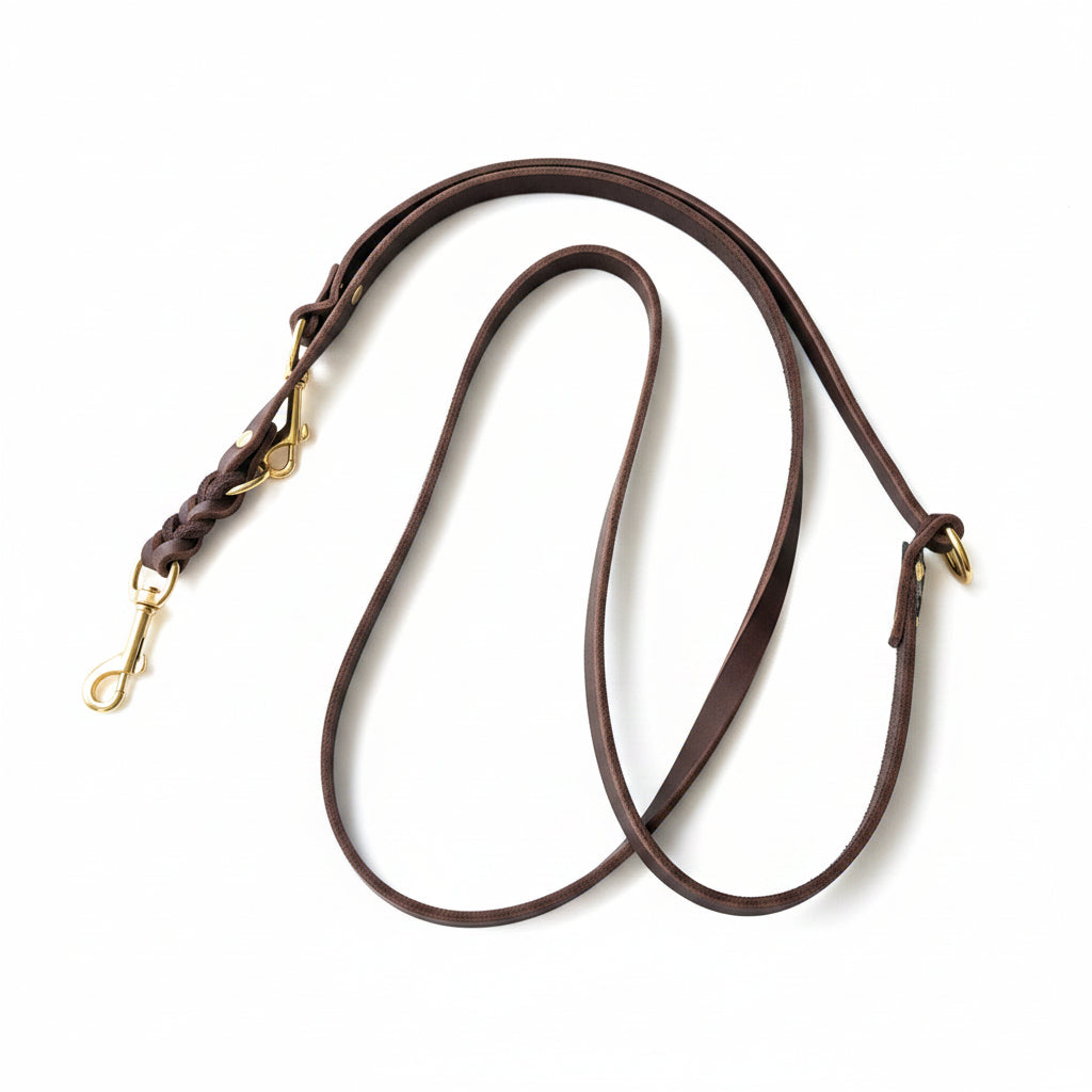 Leather Leash Brown